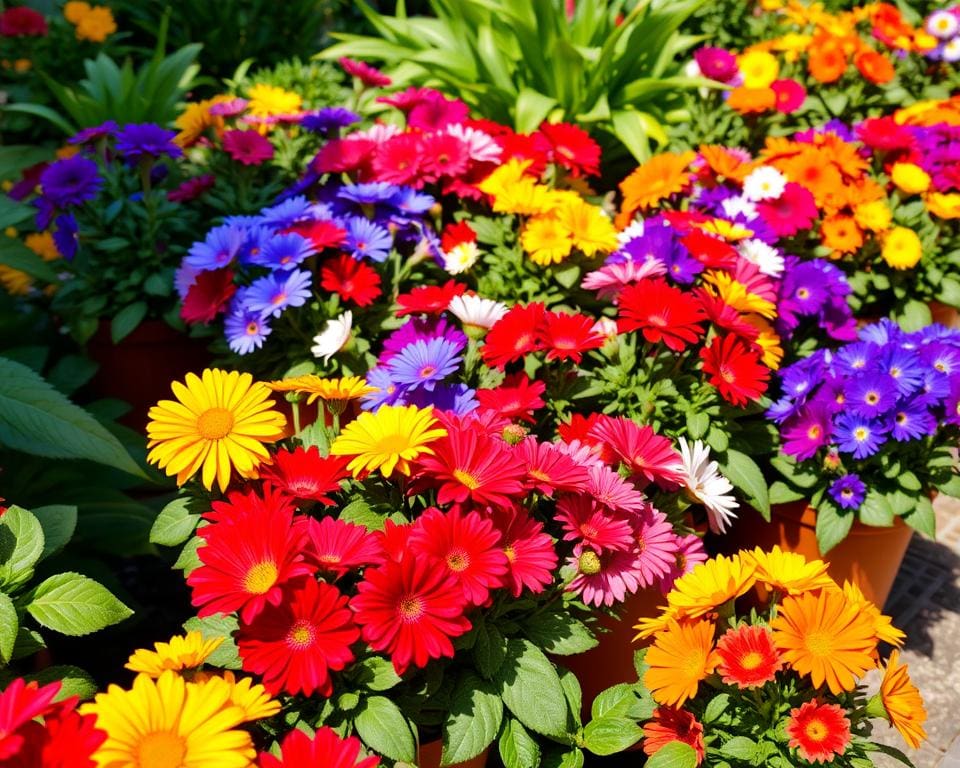 Bloemen in bloembakken Bloemen in bloembakken