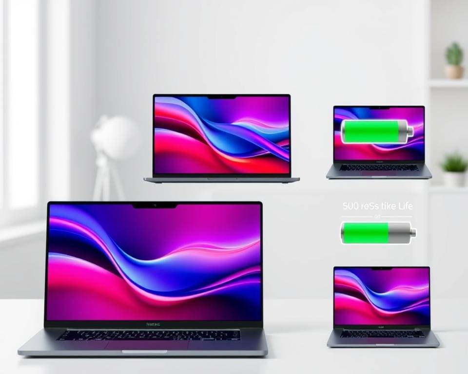 Laptop schermformaat en laptop batterijduur Laptop schermformaat en laptop batterijduur