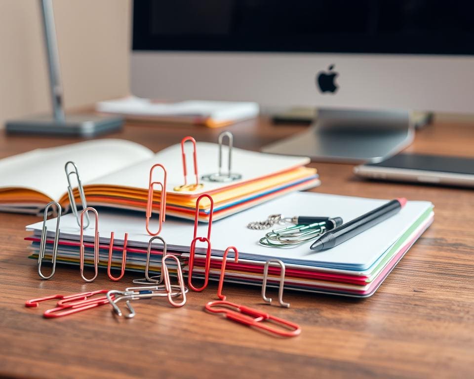 Papierclips in verschillende soorten voor kantooromgevingen Papierclips in verschillende soorten voor kantooromgevingen