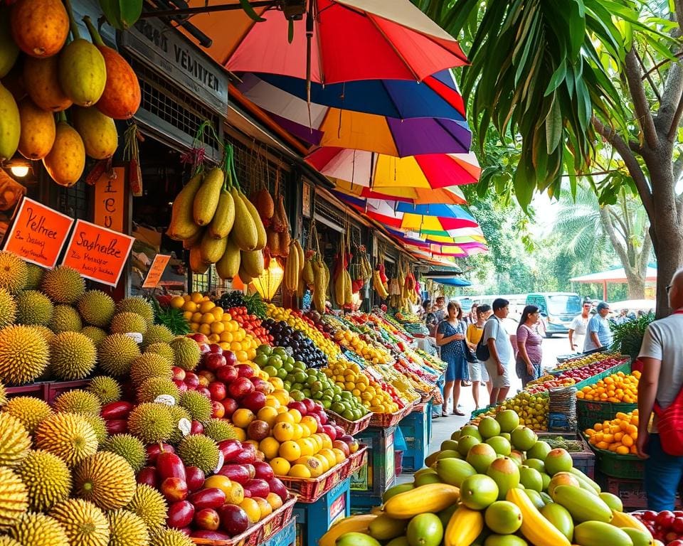 populaire markten in Singapore voor tropische vruchten populaire markten in Singapore voor tropische vruchten