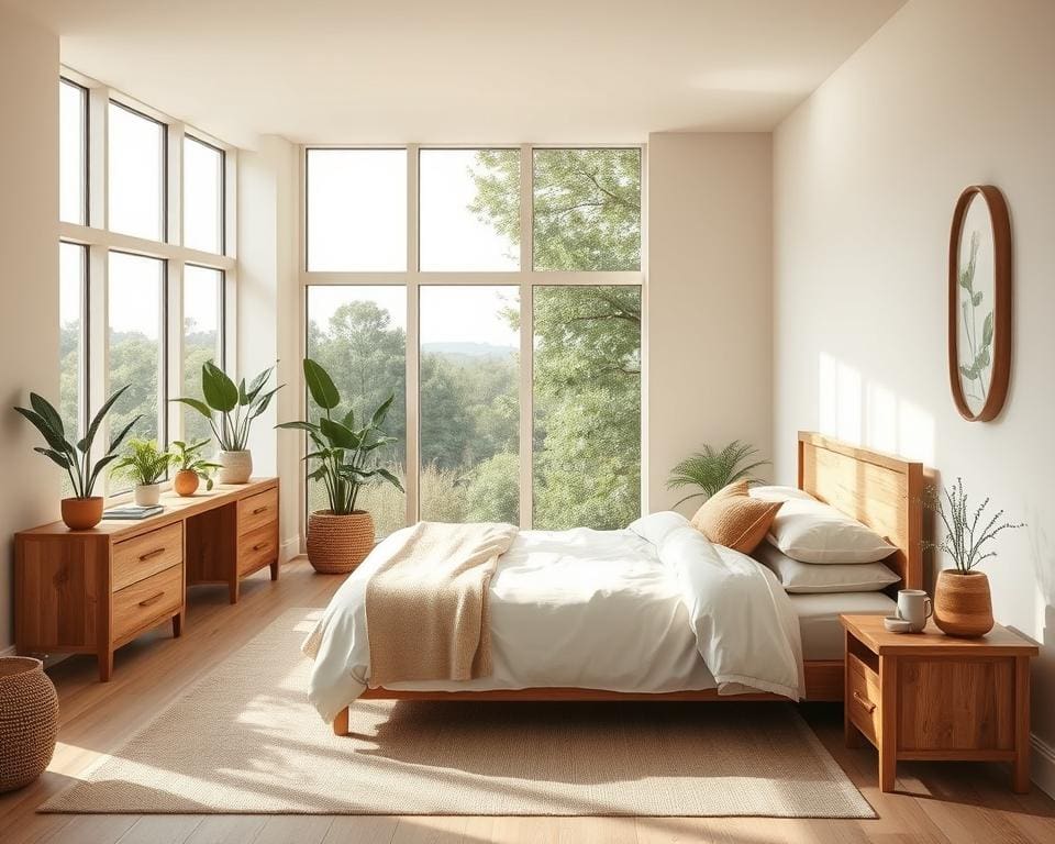 Creëer een rustgevende slaapkamer met natuurlijke elementen