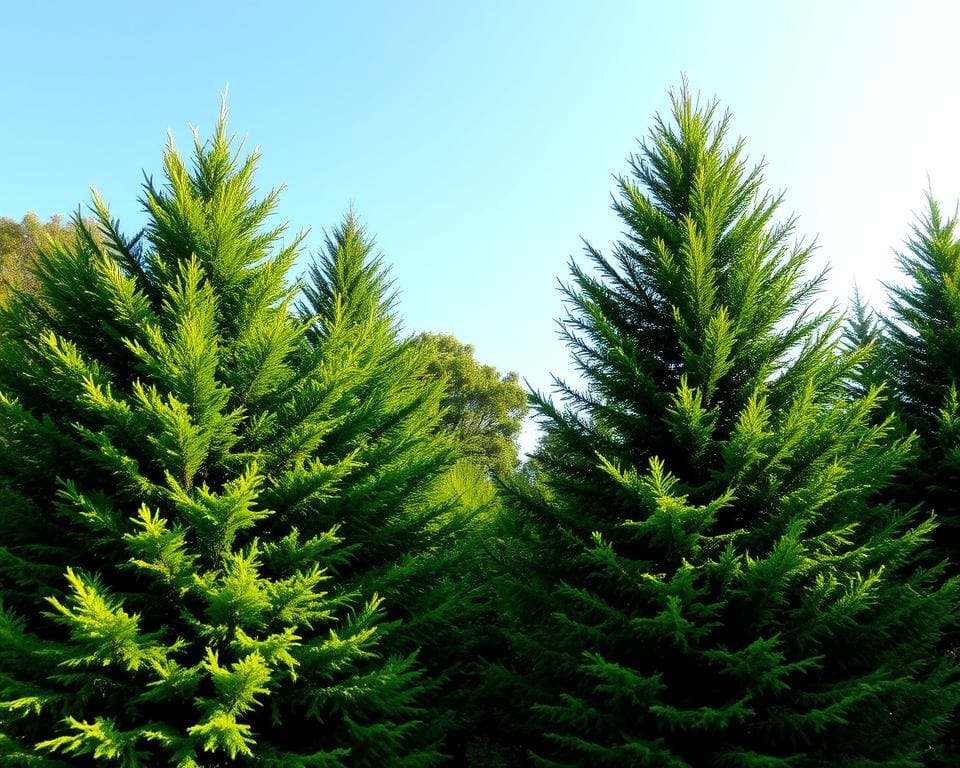 Groenblijvende Bomen die het Hele Jaar Schoon Blijven