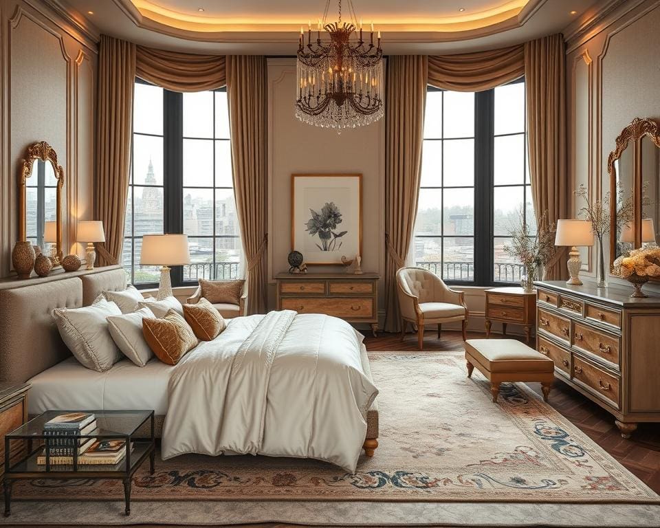 Luxueuze slaapkamer decoratie Luxueuze slaapkamer decoratie
