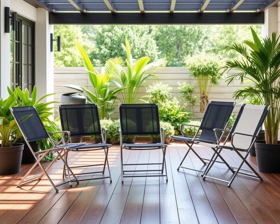 Opklapbare stoelen voor flexibele binnen- en buitenruimtes | Supervivo