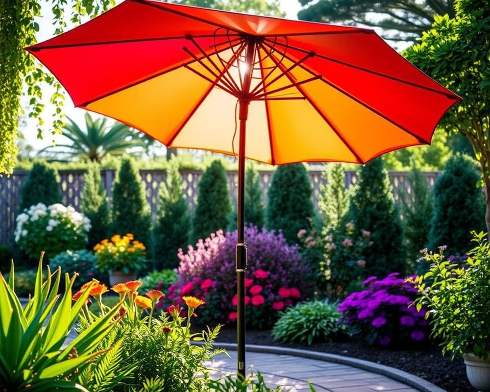 Opvouwbare parasol voor terras Opvouwbare parasol voor terras