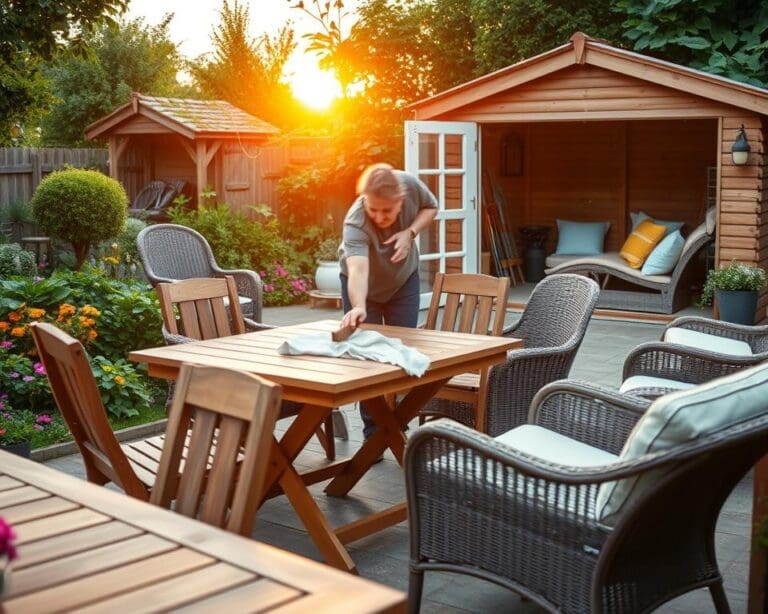 Tuinmeubilair Onderhoud: Schoonmaken en Opslaan