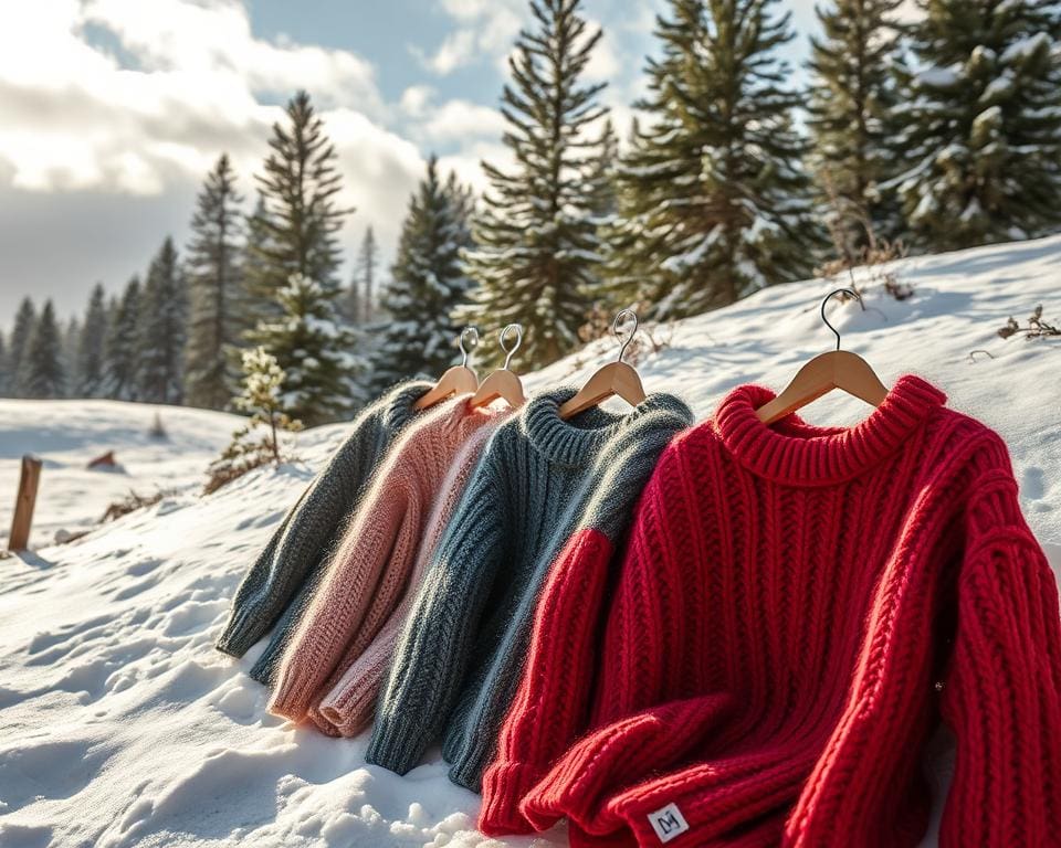 Warme truien voor lange winterwandelingen