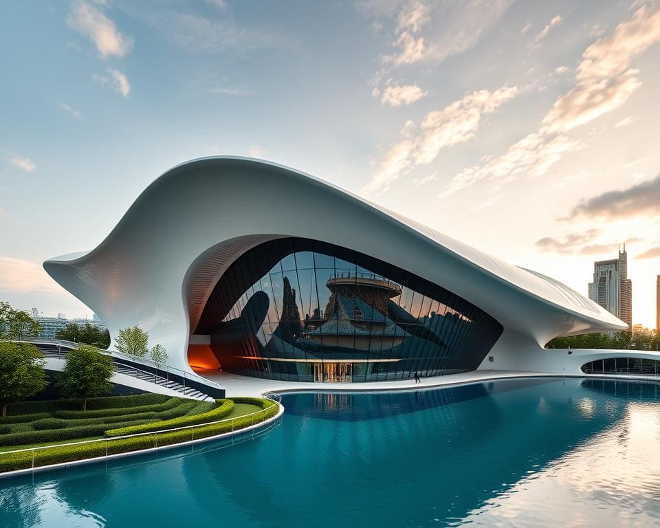 Zaha Hadid - London Aquatics Centre in futuristische architectuur