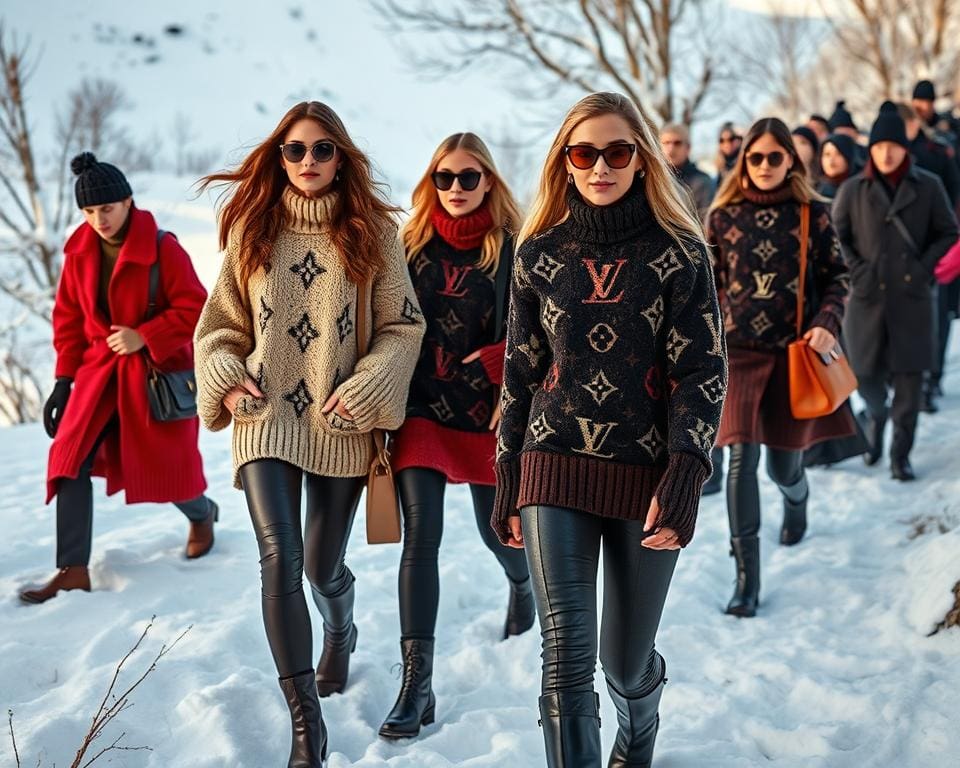stijlvolle wintermode met luxe winterkleding stijlvolle wintermode met luxe winterkleding