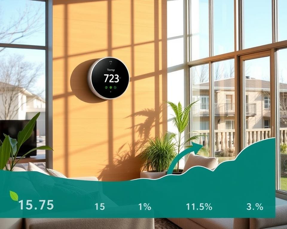Energiebesparing door slimme thermostaten
