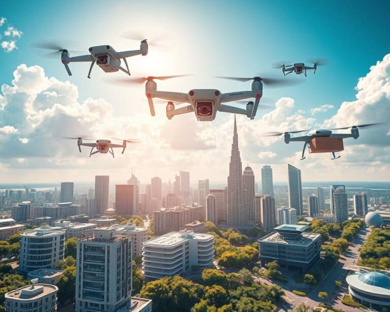 Hoe dragen drones bij aan snellere pakketbezorging?