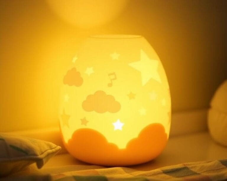 Kinderlampen met een rustgevend sterrenpatroon