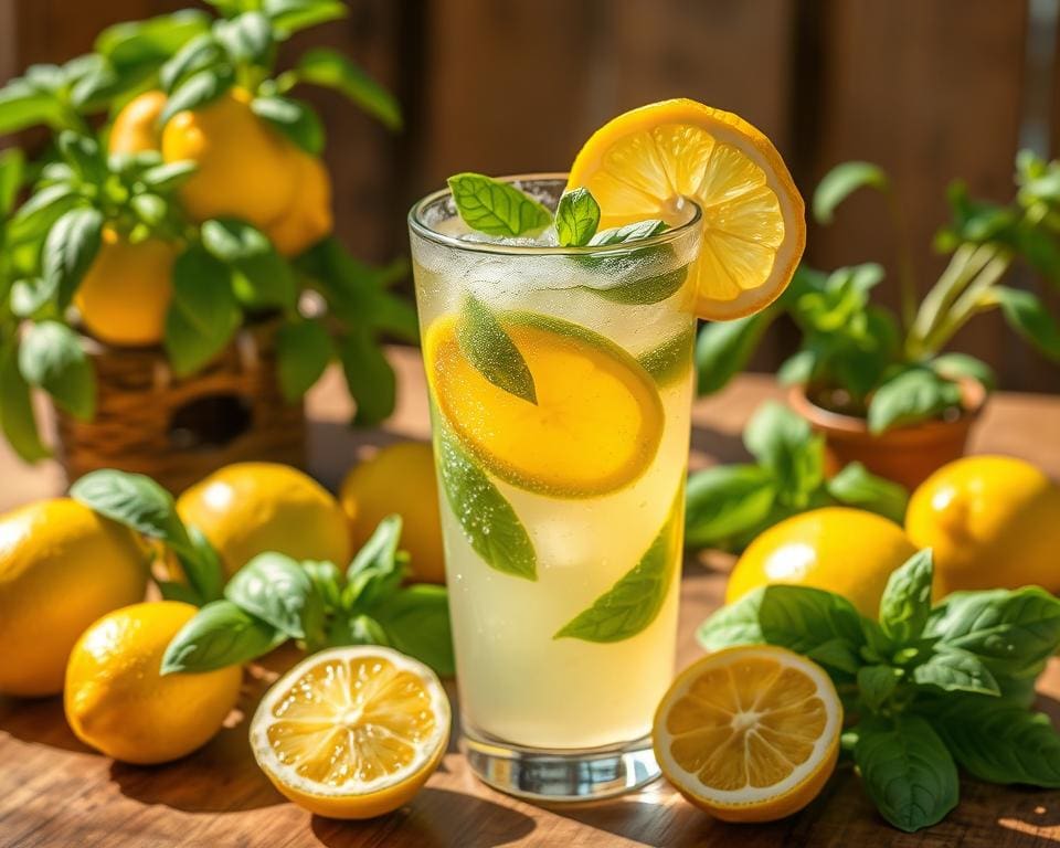 Lemon Basil Punch recept Lemon Basil Punch recept