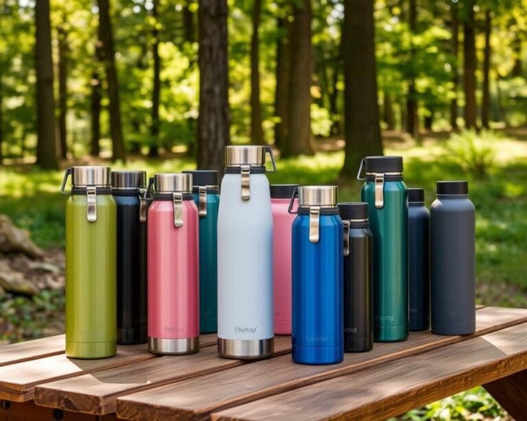 Thermosflessen met een geïntegreerde handgreep