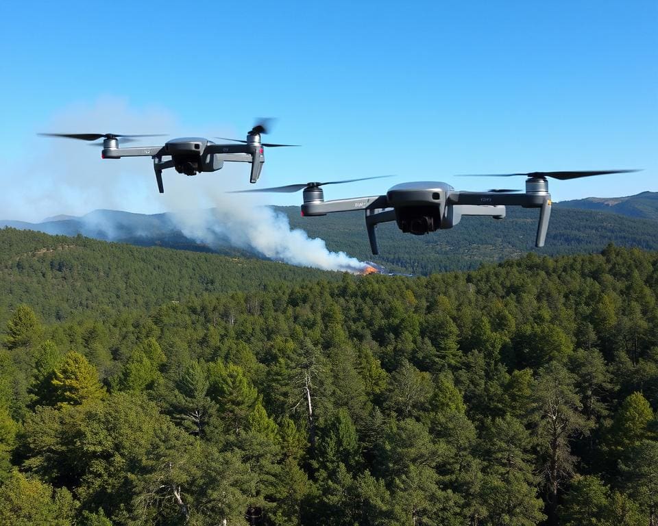voordelen van drones bij bosbranden