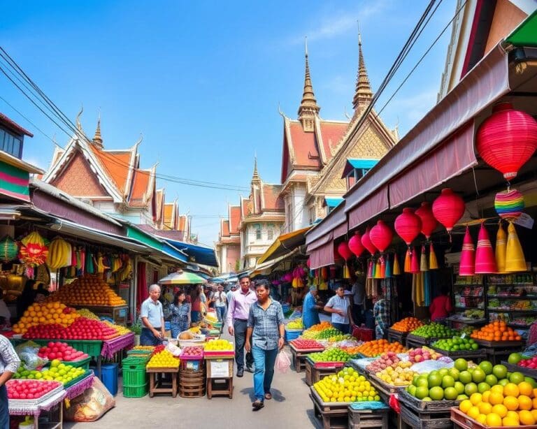 Bewonder de kleurrijke markten van Bangkok, Thailand