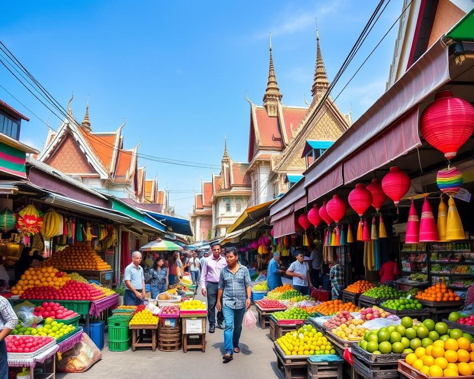 Bewonder de kleurrijke markten van Bangkok, Thailand