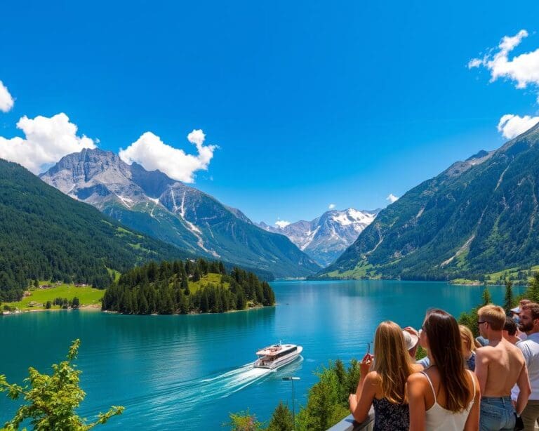 Bewonder de meren van de Alpen tijdens een boottocht