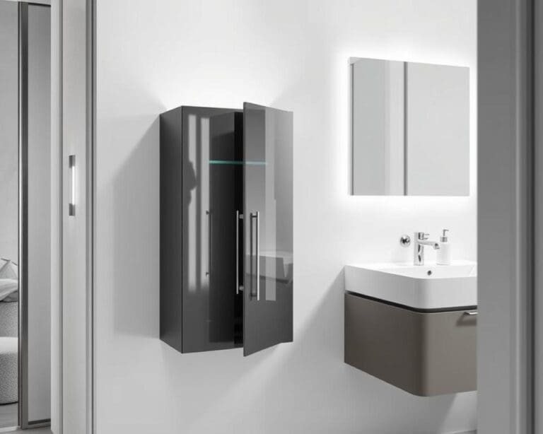 Compacte badkamerkast met soft-close: stijlvol en stil
