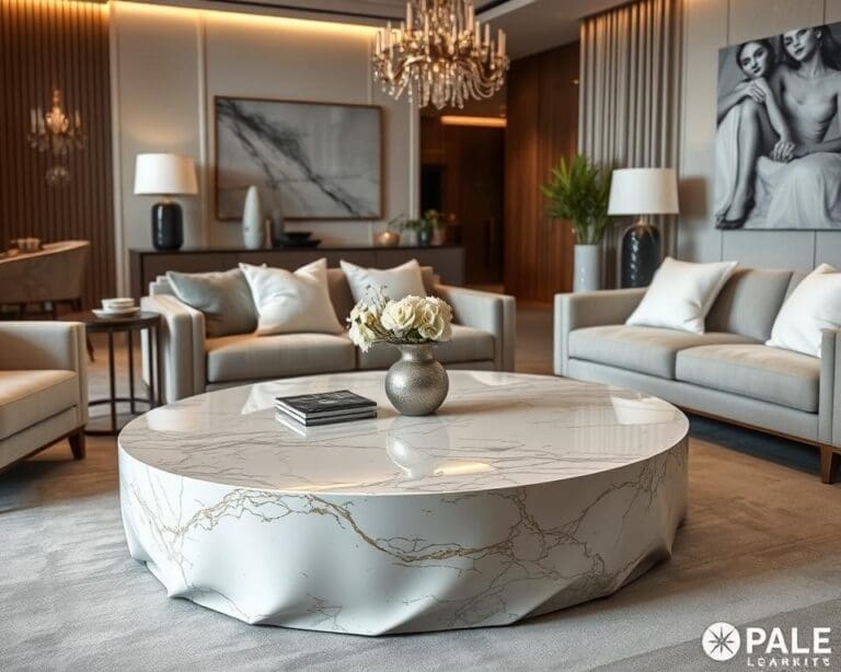 Design salontafel in marmerlook: luxe uitstraling