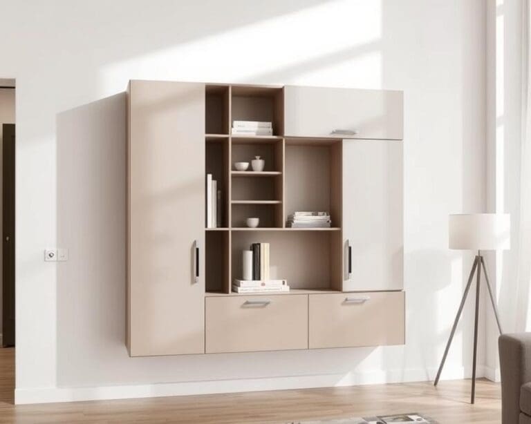 Design wandkast in minimalistische stijl: stijlvol en functioneel