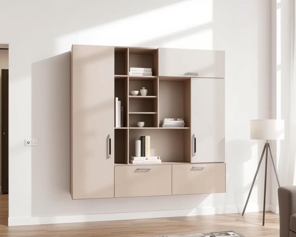 Design wandkast in minimalistische stijl: stijlvol en functioneel