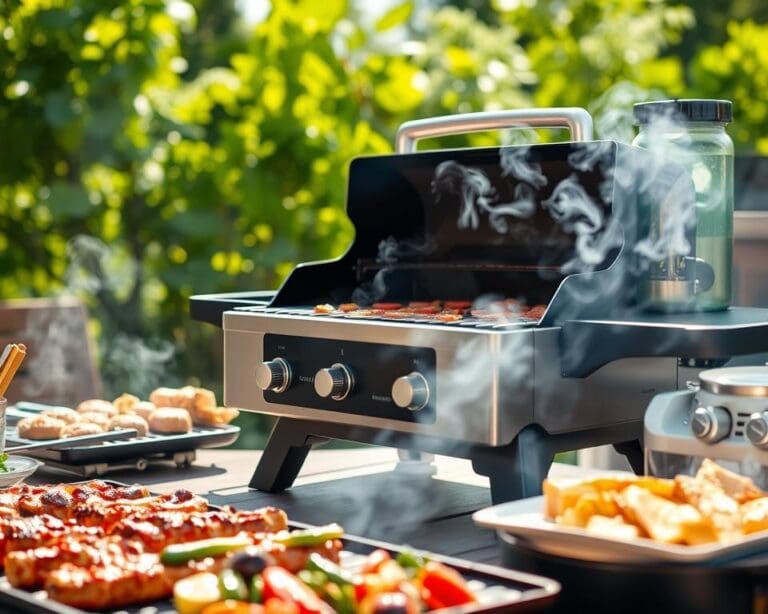 Elektrische grill met ingebouwde rookfunctie: barbecueplezier
