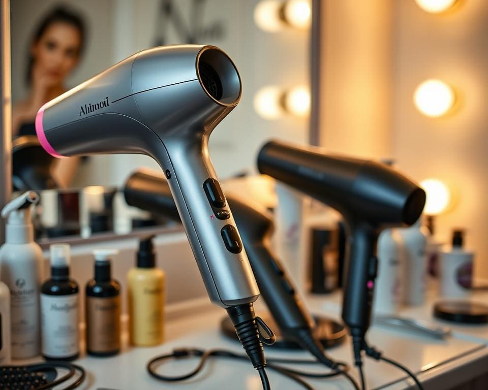 Elektrische haardrogers met variabele temperatuurinstellingen