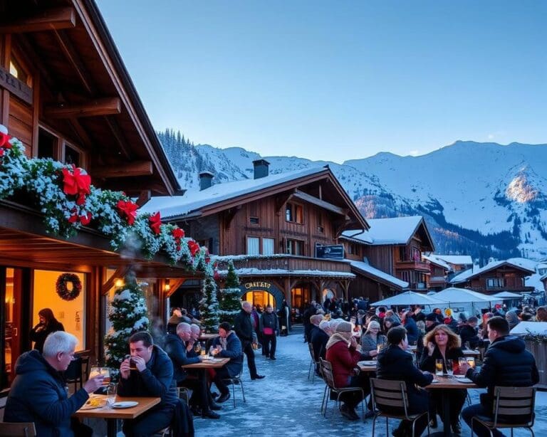 Hinterglemm: Tiroler après-ski en sneeuw