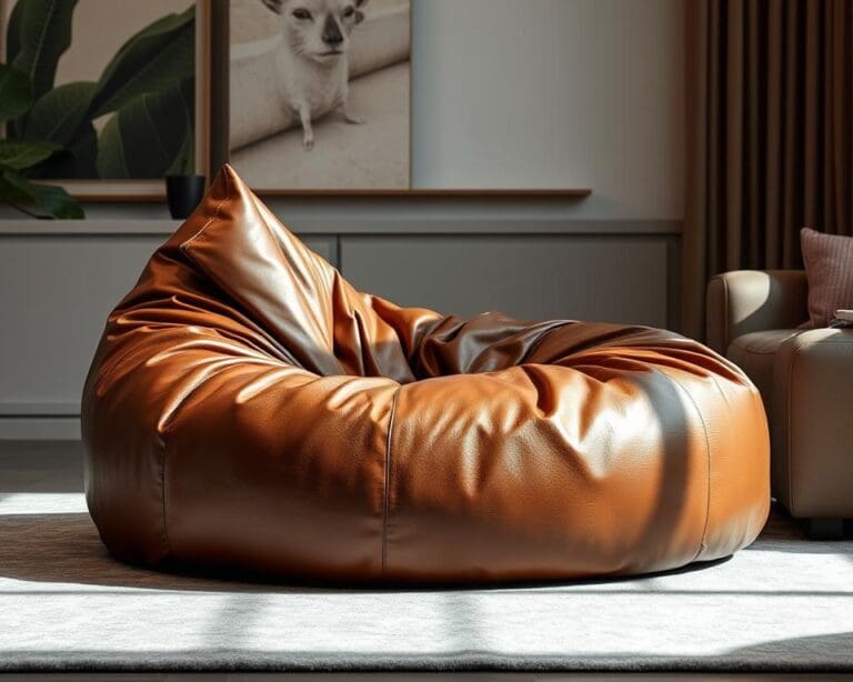 Luxe zitzak met lederen bekleding: comfortabel loungen