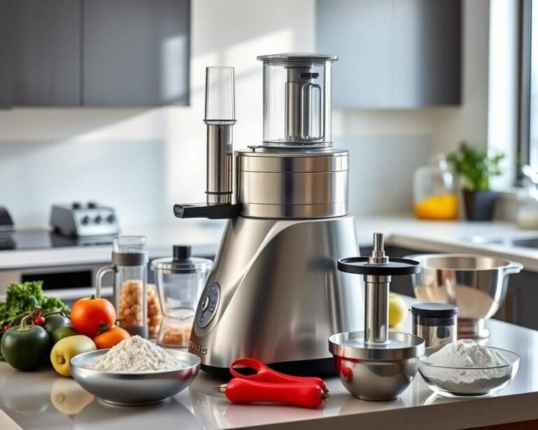 Multifunctionele keukenmachine: hakken, mixen en kneden