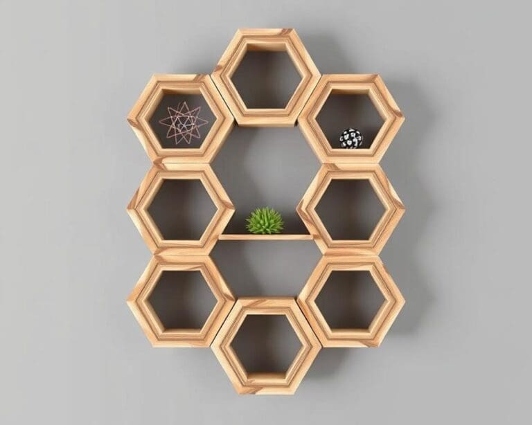 Wandrek in hexagonvorm: uniek en decoratief