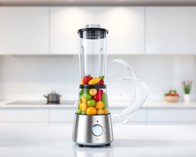 Elektrische blender met automatische schoonmaakfunctie