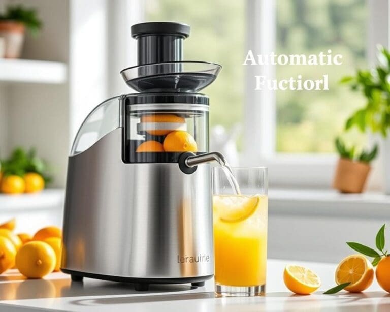 Elektrische citruspers met automatische pulpfunctie