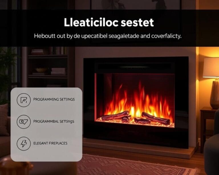Elektrische haarden met programmeerbare instellingen