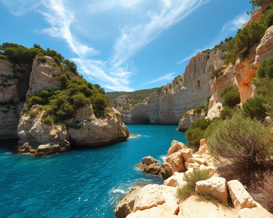 Unieke geologie en mediterrane klimaat van de calanques van Cassis