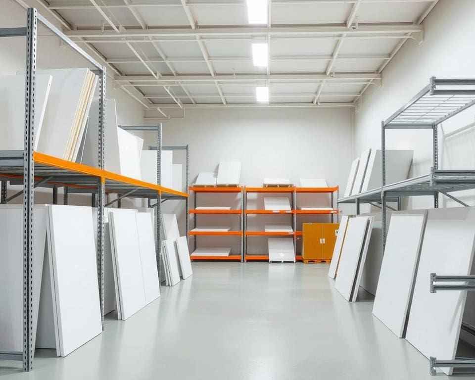 Zijn er opbergmogelijkheden voor expositiepanelen?