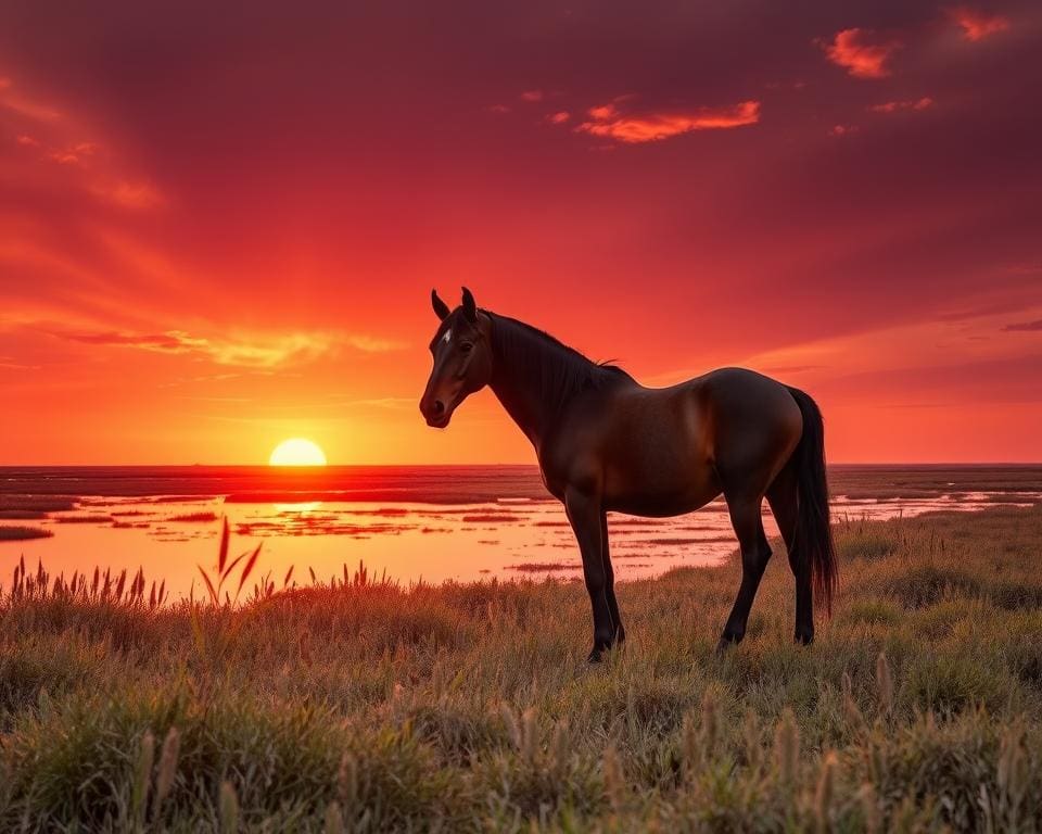 zonsondergangen in de Camargue