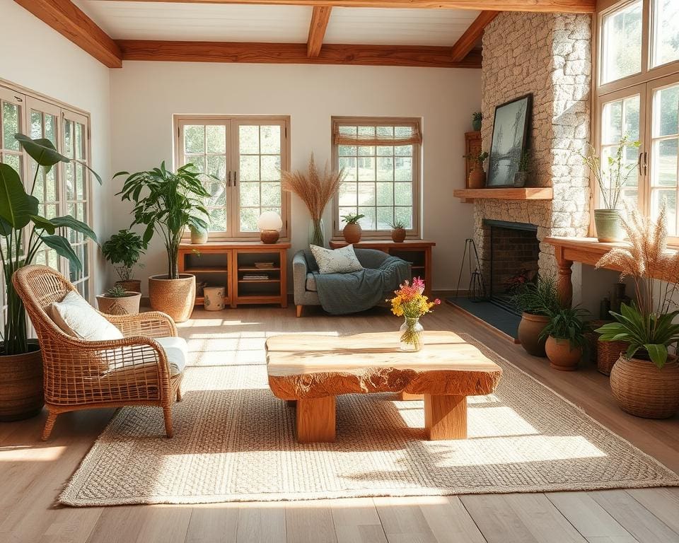 natuurlijke accenten in interieur