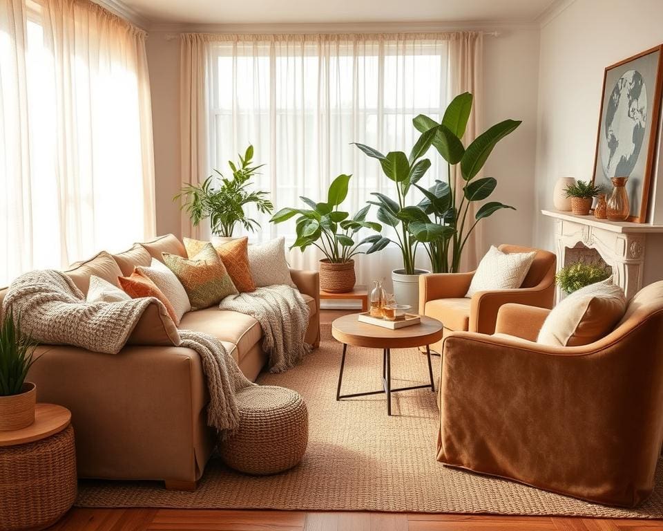 comfortabele stoffen in huis
