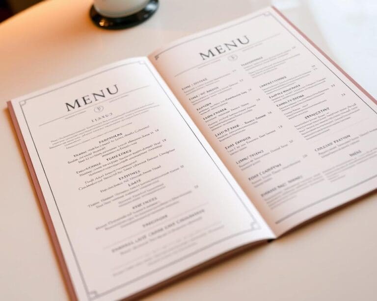Wat zijn slimme tips voor menu-indelingen?