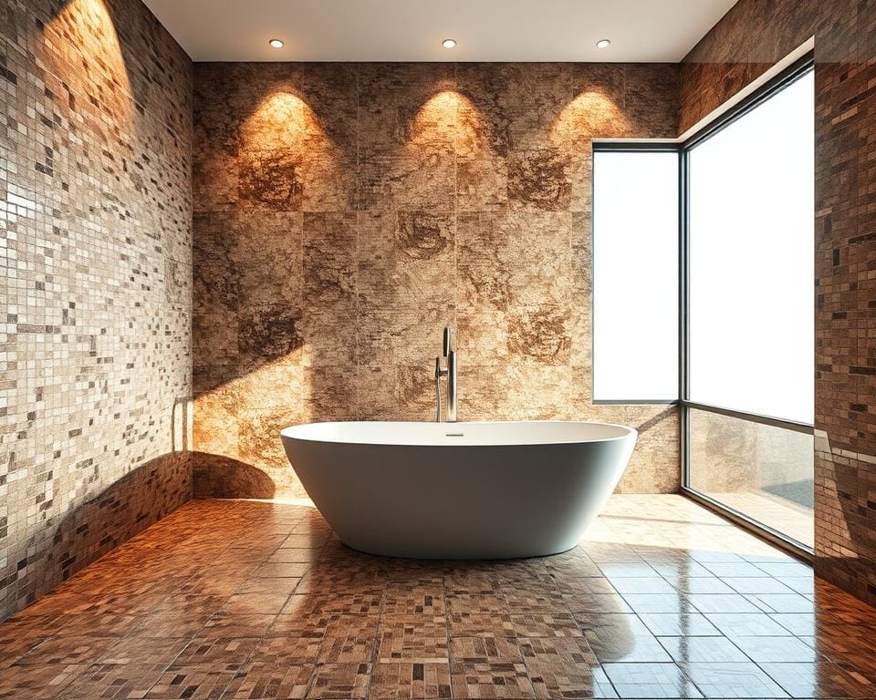 badkamerontwerp met luxe mozaïektegels badkamerontwerp met luxe mozaïektegels