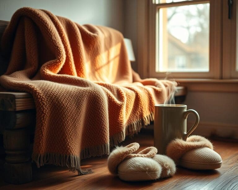 Welke materialen voelen warm aan in de ochtend?