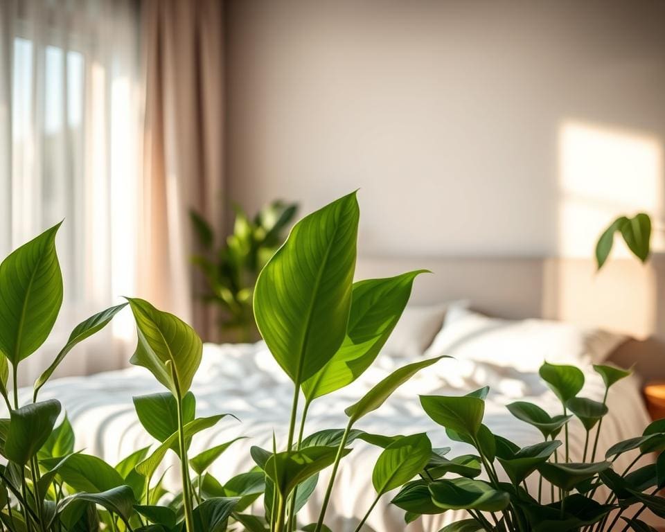 Welke planten brengen rust rond het bed?