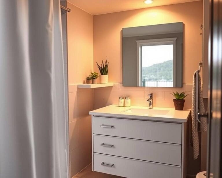 Wat zijn slimme ideeën voor een kleine badkamer?