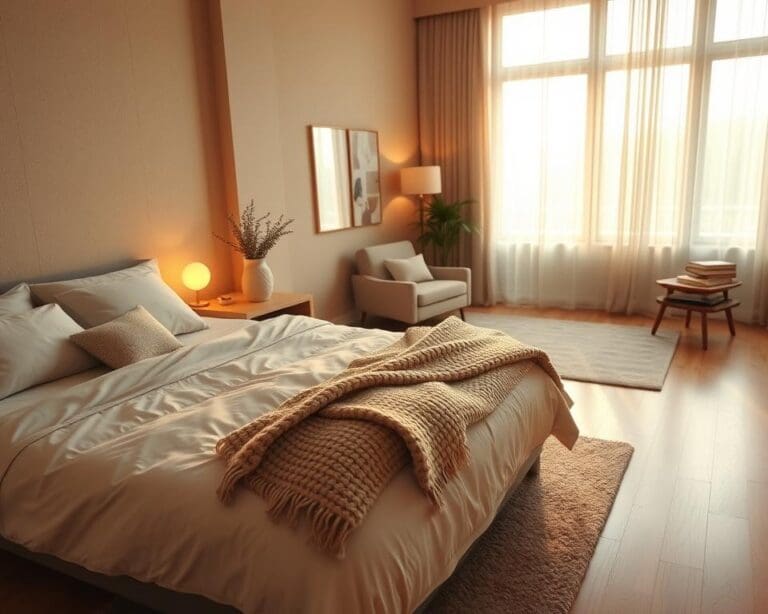 Hoe richt je een slaapkamer rustig en warm in?