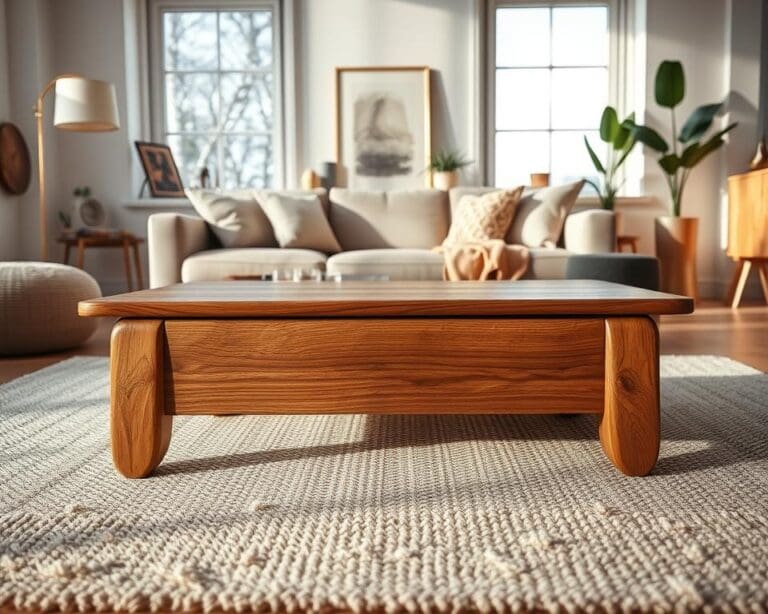 Waarom werkt een houten salontafel tijdloos?
