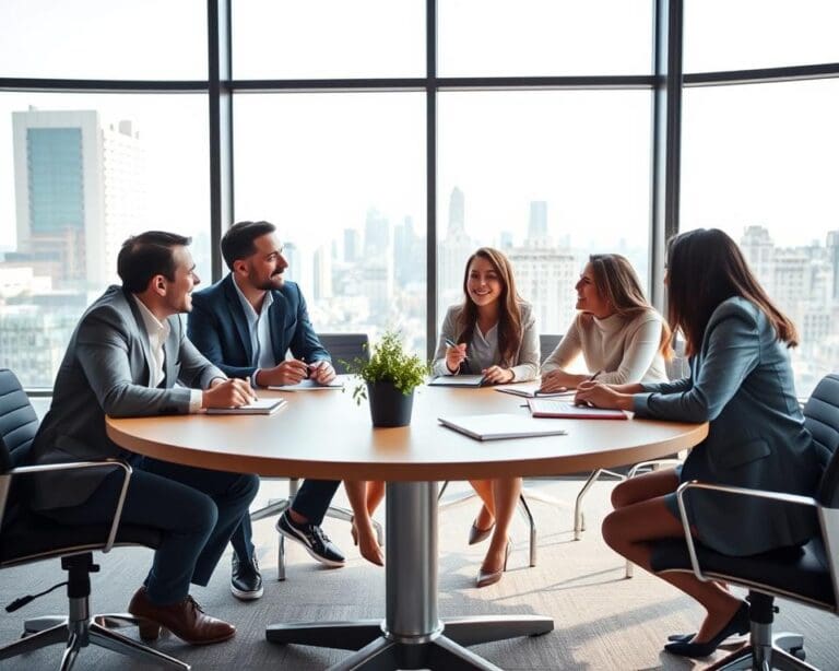Waarom werkt een ronde tafel beter voor gesprekken?
