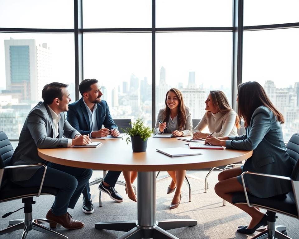 Waarom werkt een ronde tafel beter voor gesprekken?