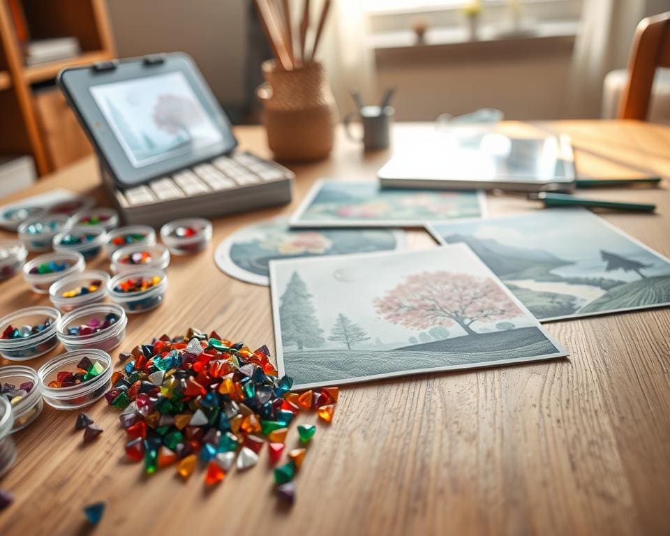 Wat zijn diamond painting kaarten en waarom zo populair?